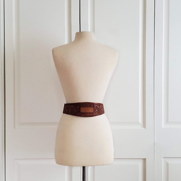 Vintage Carved Leather Belt main image 8